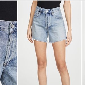 Agolde Reese Relaxed Cutt Off Shorts in Wonder